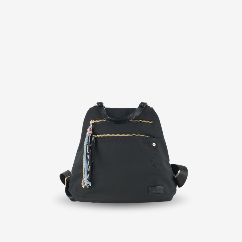 Mochila Antirrobo con Tassel Negra