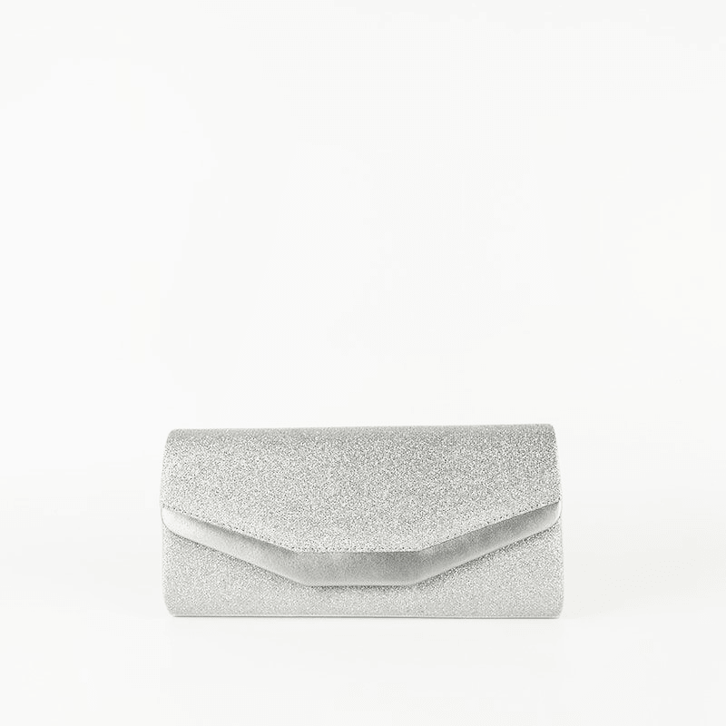 Bolso de Mano con Cadena Plata - KAF Bolsos