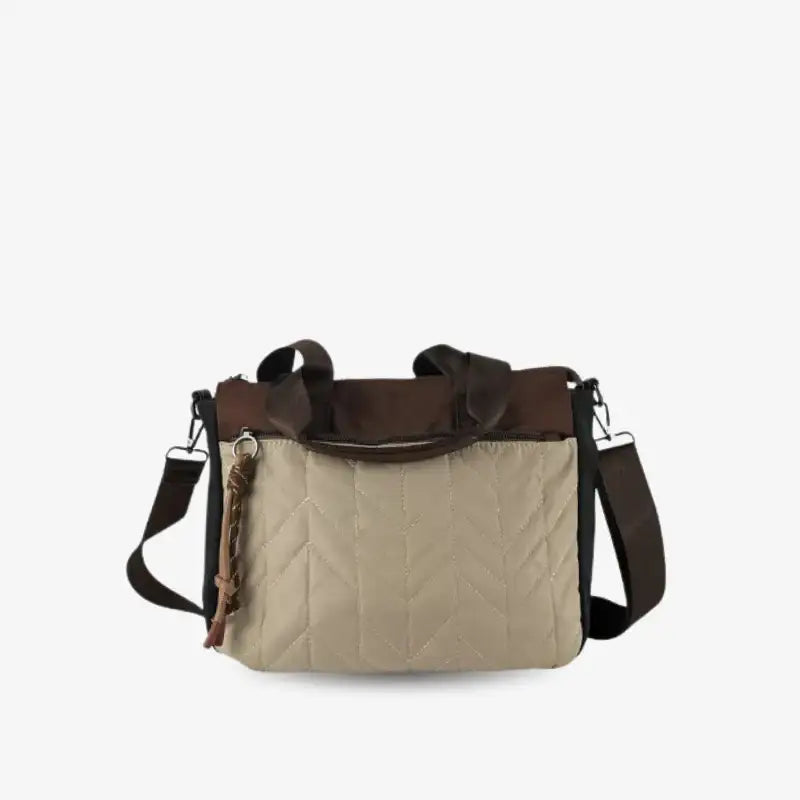 Tote Tricolor con Colgante