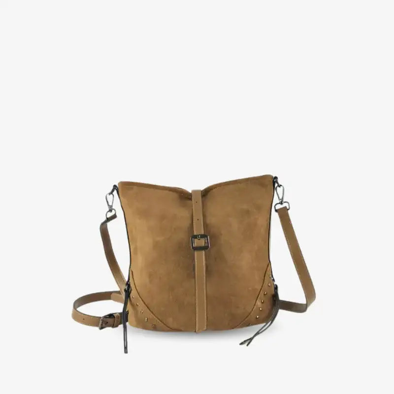 Bandolera Efecto Ante con Tachuelas