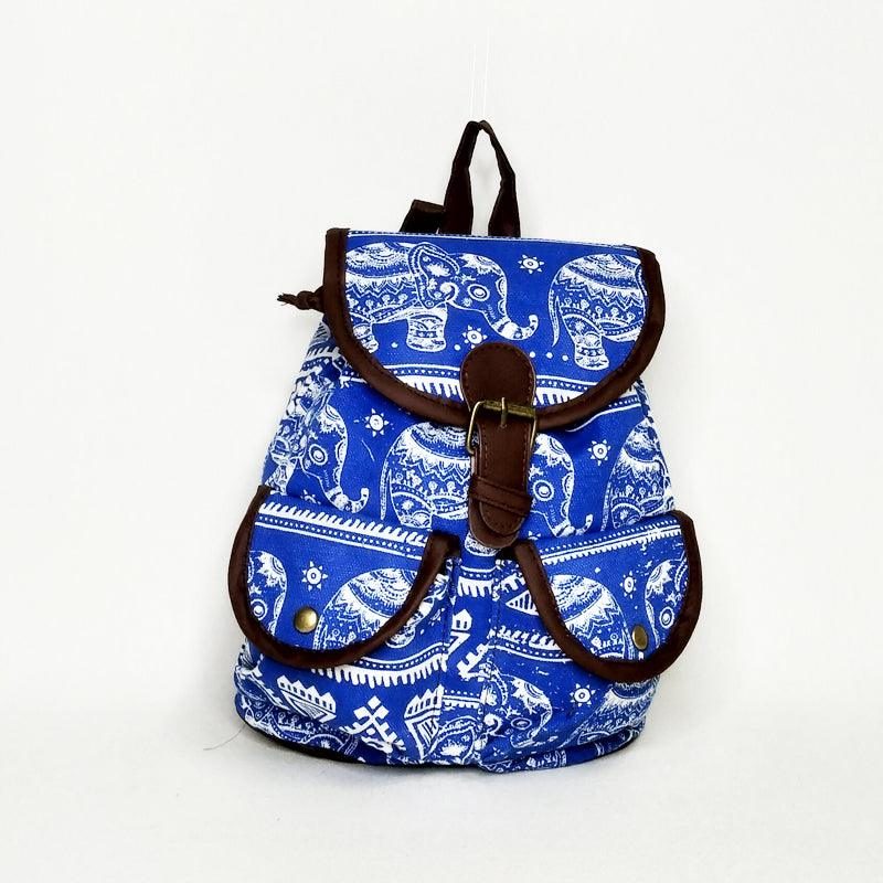 Mochila Pequeña Elefante Azul - KAF Bags