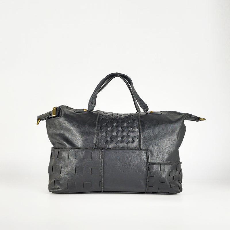Shopper Estilo Vintage Negro - KAF Bolsos